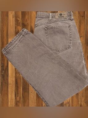 Wrangler Brown Vintage Wash Jeans 40x30 Y2K Workwear Carpenter Style